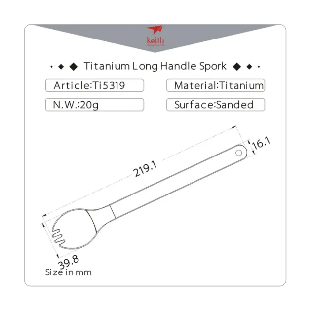 TI5319 - Keith Spork Titane
