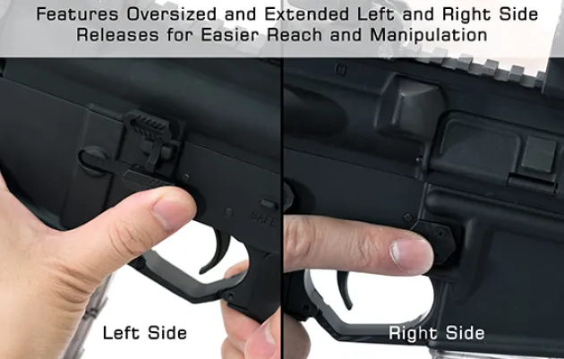 TLT-TKSMR - UTG® AR15 Ambidextrous Extended Magazine Release Black