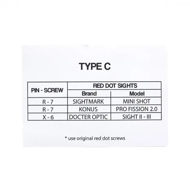 57-104047 - TONI SYSTEM OPXCZ Aluminium Red Dot Base for CZ SHADOW SP-01 CZ SHADOW 2 Type C