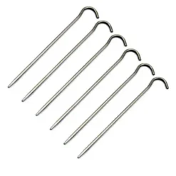TOPEG-04 - Toaks Set de 6 piquets sardine à crochet titane