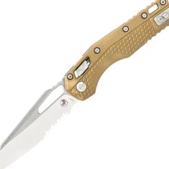 210T-10PMDE - Microtech MSI Ram Lok S/E PS Tr-Grip Stonewash Tan std