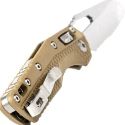 210T-10PMDE - Microtech MSI Ram Lok S/E PS Tr-Grip Stonewash Tan std