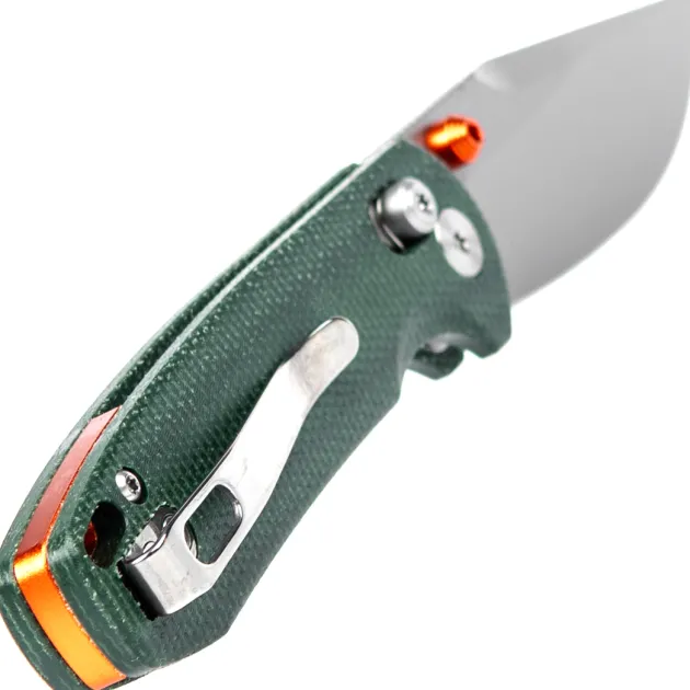 Trivisa Butterfly-GM Crossbar Stonewash14C28N Green Micarta