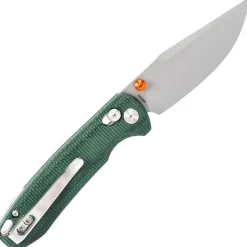 Trivisa Butterfly-GM Crossbar Stonewash14C28N Green Micarta