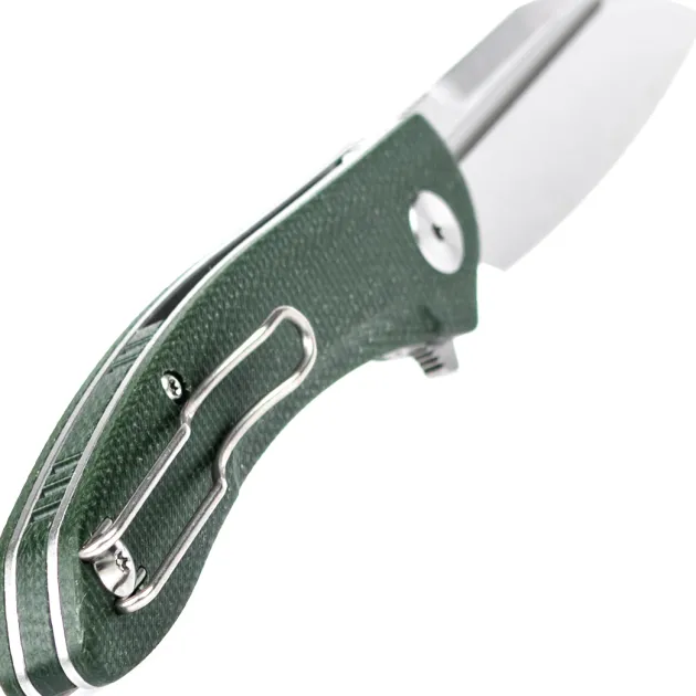 Trivisa Cuckoo-GM Black 14C28N Green Micarta