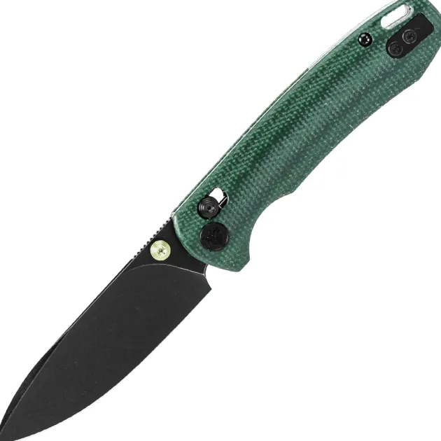 Trivisa Dragonfly-GM Crossbar Black 14C28N Green Micarta
