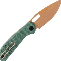 Trivisa Gecko-GM Rose Gold 14C28N Green Micarta