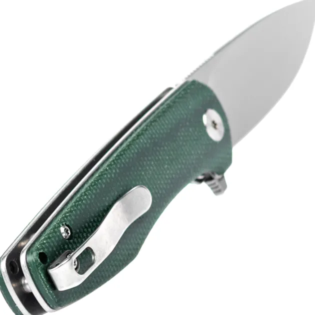Trivisa Hummingbird-GM Stonewash 14C28N Green Micarta
