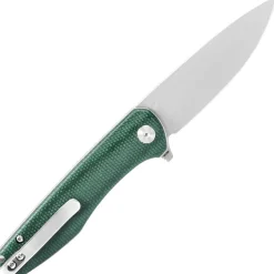 Trivisa Hummingbird-GM Stonewash 14C28N Green Micarta