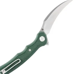 Trivisa Lacerta-04G Stonewash 14C28N Green Micarta