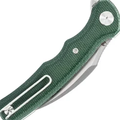 Trivisa Lacerta-04G Stonewash 14C28N Green Micarta