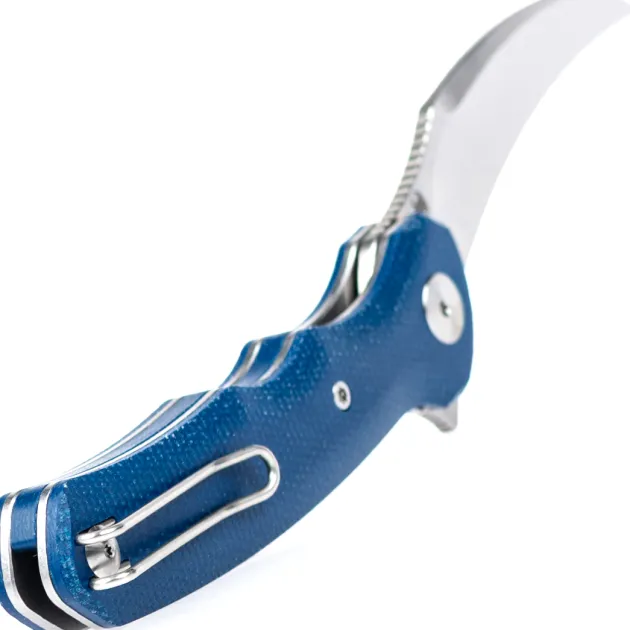 Trivisa Lacerta-04L Stonewash 14C28N Denim Micarta
