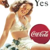 TSN1056 - Affiche Métallique "Coke Yes White Bathing Suit"
