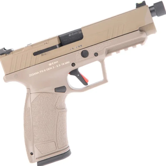 TS321 - Pistolet TISAS PX-9 TACTICAL calibre 9x19 mm FDE Fileté