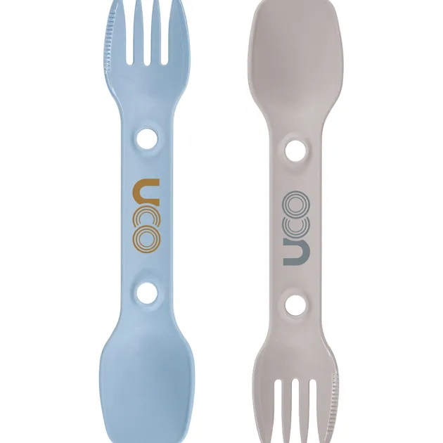 UCOSPORKSBS - UCO Utility Spork Pack de deux Bleu et Beige