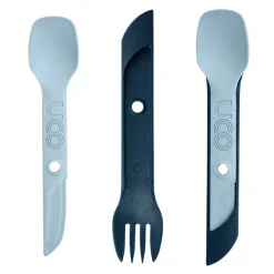 UCOSPORKSWITCH - UCO Set d'ustensiles SWITCH Gris Bleu