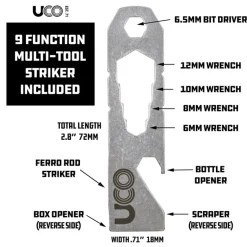 UCO00337 - UCO Survival Firesteel allume feu rouge