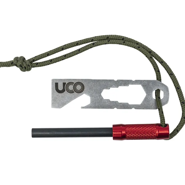 UCO00337 - UCO Survival Firesteel allume feu rouge