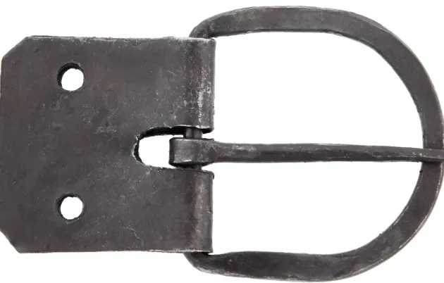 ULF-BK-10 - LARP ULFBERTH Boucle avec plaque de sangle, 38 mm, forgée main