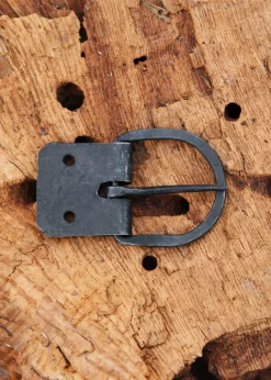 ULF-BK-10 - LARP ULFBERTH Boucle avec plaque de sangle, 38 mm, forgée main