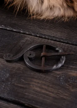 ULF-BK-11 - LARP ULFBERTH Boucle ceinture 7 cm de diamètre, forgée main