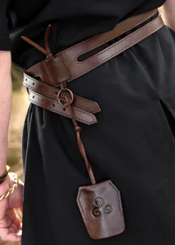 ULF-LP-51-BR - LARP ULFBERTH Ceinture double, cuir