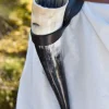 ULF-LP-31 - LARP Porte-Corne à Boire Simple Cuir Noir