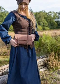 ULF-LP-15 - LARP ULFBERTH Sac en cuir avec deux boucles