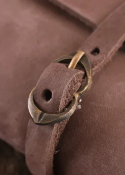 ULF-LP-15 - LARP ULFBERTH Sac en cuir avec deux boucles