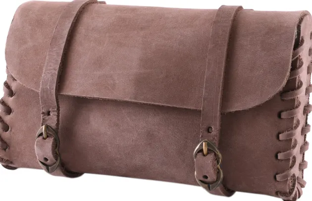 ULF-LP-15 - LARP ULFBERTH Sac en cuir avec deux boucles