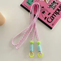 VAA4-09 - VIPERADE 110cm Dragonne pour Pochette "VE" Cordon Anti Perte Rose/Cyan