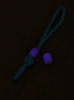VAB6-2-PL - VIPERADE 2 Perles Violet Glow In The Dark + 1m Paracorde
