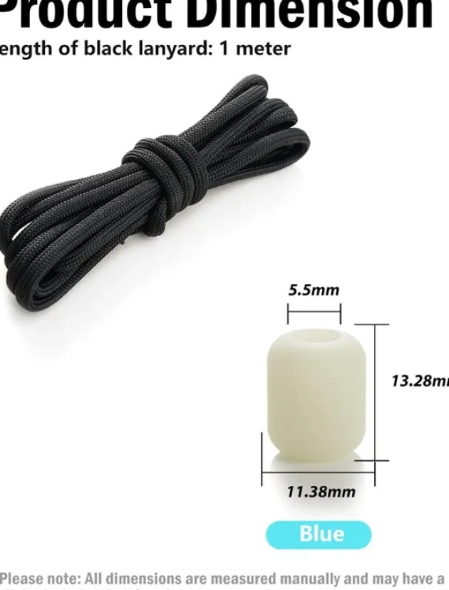 VAB6-2-PL - VIPERADE 2 Perles Violet Glow In The Dark + 1m Paracorde