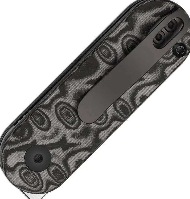V2583A6 - Kizer Mini Bay 14C28N Vortex Pattern Micarta
