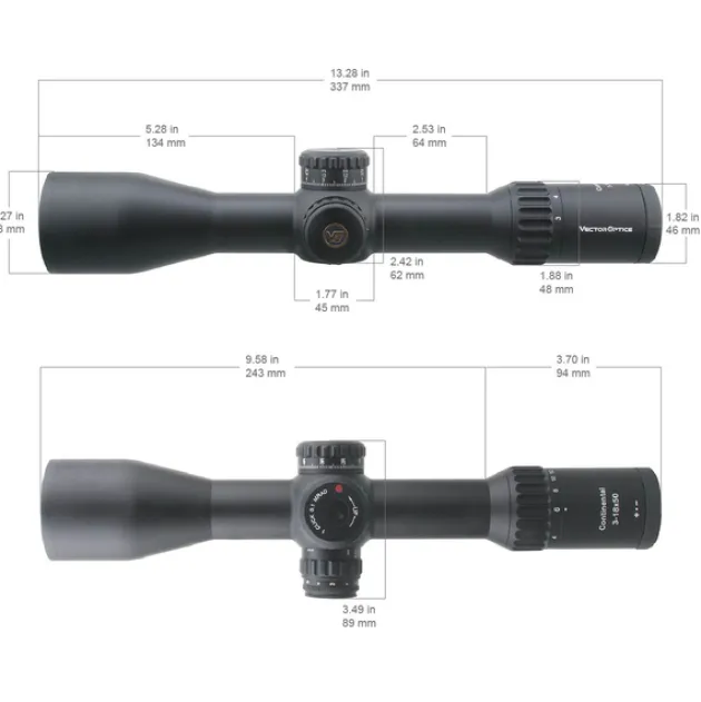 VE00144 - LUNETTE VECTOR OPTICS CONTINENTAL X6 3-18X50 FFP 34MM VCT