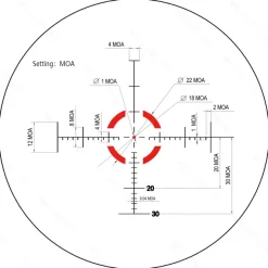 VE00298 - VECTOR OPTICS LUNETTE MUSTANG 1-4X24 SFP RET M-4RD R