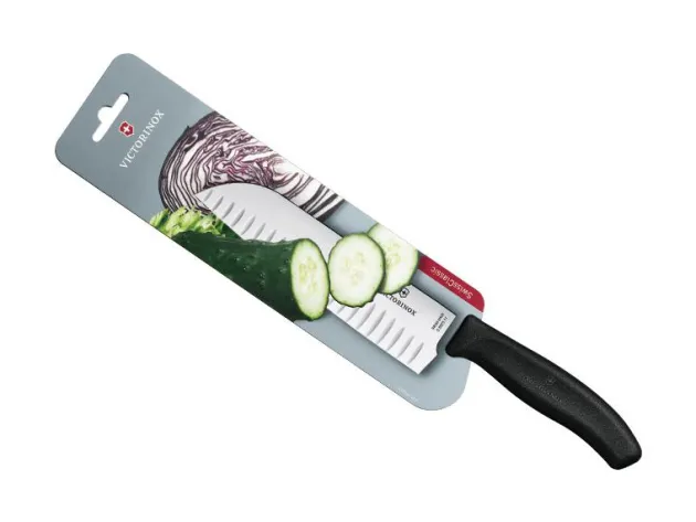 VIC6.8523.17B VICTORINOX SANTOKU SWISSCLASSIC 17CM ALV. NOIR