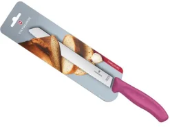 VIC6.8636.21L5B COUTEAU A PAIN VICTORINOX SWISSCLASSIC 21CM ROSE