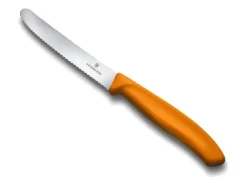 VIC6.7836.L119 VICTORINOX COUTEAU TABLE / TOMATE SWISSCLASSIC 11CM ORANGE