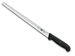 VIC5.4623.30 VICTORINOX COUTEAU A SAUMON ALVEOLE 30CM FLEXIBLE NOIR