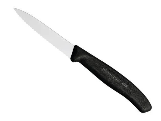 VIC6.7633 VICTORINOX COUTEAU OFFICE SWISSCLASSIC 8CM NOIR A DENTS