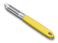 VIC 7.6077.8 VICTORINOX EPLUCHEUR 2 FENTES JAUNE A DENTS