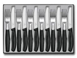 VIC6.7833.12 - VICTORINOX MENAGERE 12 PIECES SWISSCLASSIC TABLE NOIR