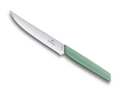 VIC6.9006.12W41 COUTEAU STEAK VICTORINOX SWISS MODERN 12CM VERT PASTEL