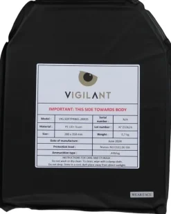 VIG.SOFTPANEL.28X35 - VIGILANT Insert balistique souple 28x35 NIJ IIIA