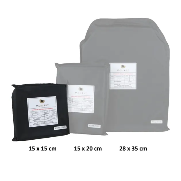 VIG.SOFTPANEL15X15 - VIGILANT Insert balistique souple 15x15cm NIJ IIIA
