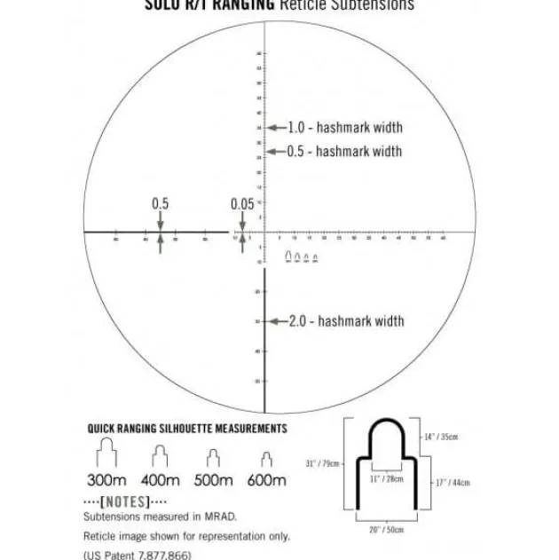 VSOL_3608_RT - VORTEX Monoculaire SOLO 8x36 R/T réticule tactique