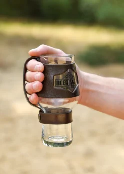 WBGHBR - LARP Wacken Brauerei Support pour verre à bière, cuir