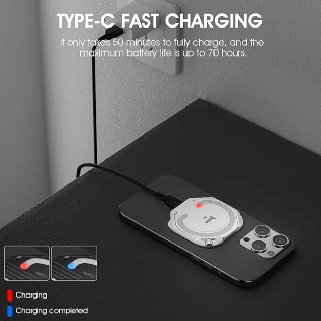 WBNE1B - WUBEN E1 Lampe annulaire/selfie USB-C NOIR