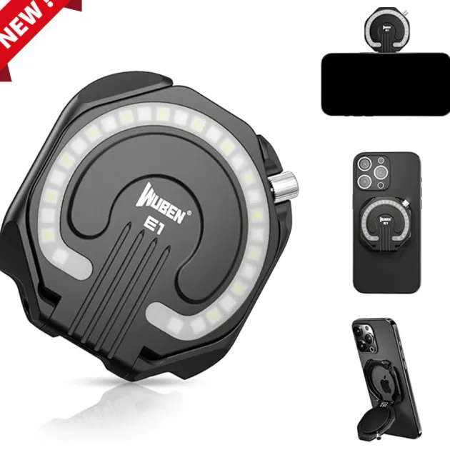 WBNE1B - WUBEN E1 Lampe annulaire/selfie USB-C NOIR